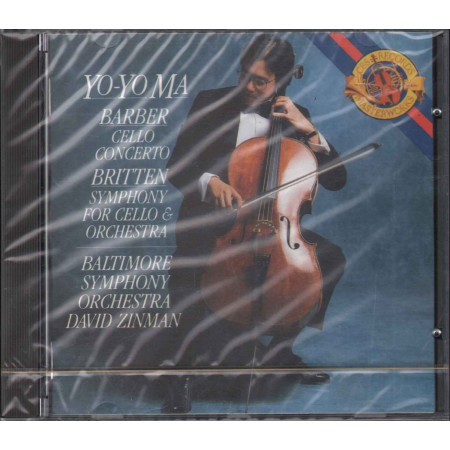 Yo-Yo Ma CD  Barber: Cello Concerto / Britten: Symphony For Cello & Orchestra  Sig