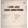 Louis Armstrong Lp Vinile I Love Jazz / REL-ST 19399 Nuovo