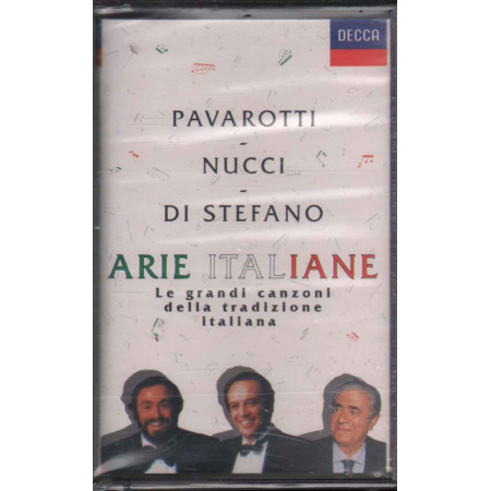 Pavarotti Nucci Di Stefano ‎MC7‎ Arie Italiane Nuova Sigillata Decca - 970 788-4