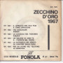 Zecchino D'Oro 1967 Vinile 45 giri 7" Il Leprotto Pim Pum Pam / Il Cane Capellone Nuovo