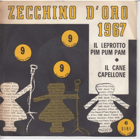 Zecchino D'Oro 1967 Vinile 45 giri 7" Il Leprotto Pim Pum Pam / Il Cane Capellone Nuovo