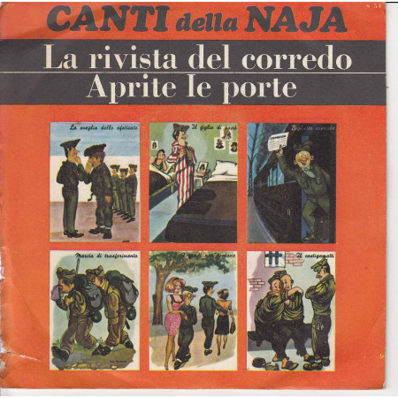 Canti della Naja Vinile 45 giri 7" La Rivista Del Corredo / Aprite Le Porte Nuovo