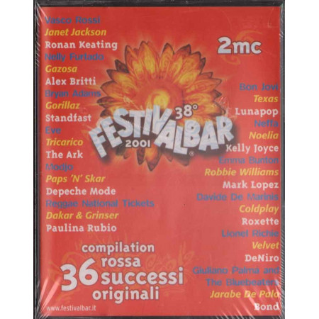 38° Festivalbar 2001 MC7 Compilation Rossa Nuova Sigillata 0731455671346