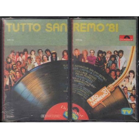 AA.VV 2x MC7 Tutto Sanremo '81 Nuova Sigillata Polydor 3172 113