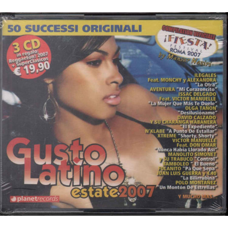 AA.VV. 3 CD Gusto Latino Estate 2007 / Planet Records Sigillato 8033462901495