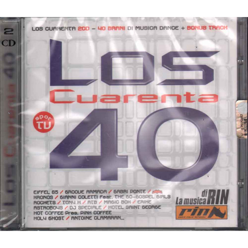 AA.VV. 2 CD Los Cuarenta 40 Nuovo Sigillato 8032484003712 AA.VV. 2 CD Los Cuarenta 40 Nuovo Sigillato 8032484003712