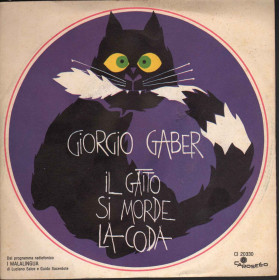 Giorgio Gaber Vinile 45 giri 7" Il Gatto Si Morde La Coda / Carosello Nuovo Giorgio Gaber Vinile 45 giri 7"  Il Gatto Si Morde La Coda / Carosello Nuovo