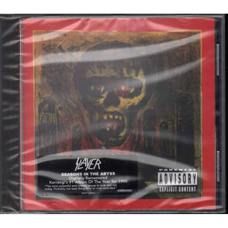 Slayer CD Seasons In The Abyss Nuovo Sigillato 0886971288421 Slayer CD Seasons In The Abyss Nuovo Sigillato 0886971288421
