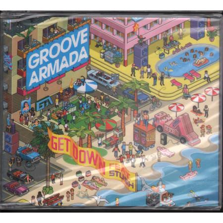 Groove Armada Feat. Stush & Red Rat Cd'S Singolo Get Down / Columbia ‎‎Sigillato