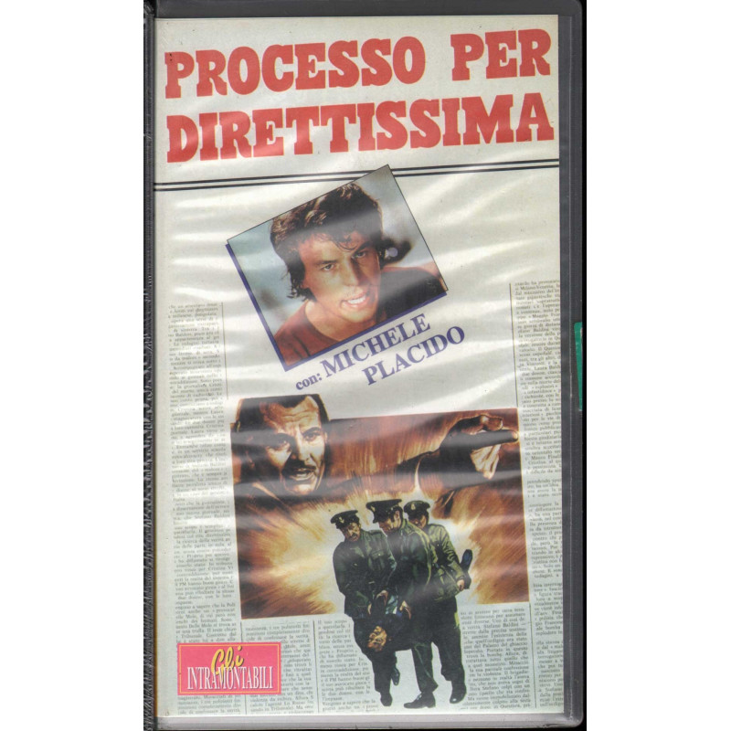 Processo Per Direttissima VHS Michele Placido / Lucio De Caro Sigillata Processo Per Direttissima VHS Michele Placido / Lucio De Caro Sigillata