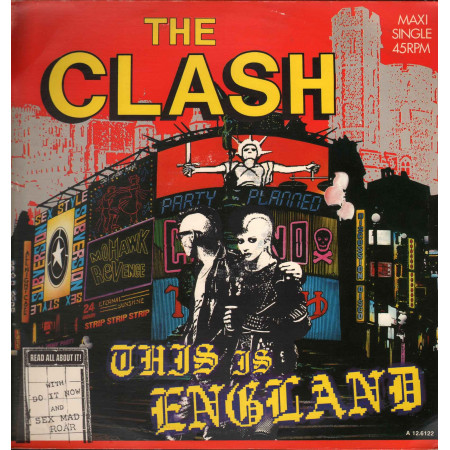 The Clash ‎Vinile 12" 45RMP This Is England / CBS ‎– A 12.6122 Nuovo