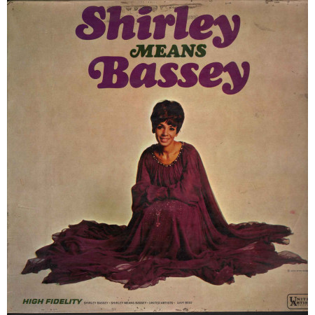 Shirley Bassey ‎Lp Vinile Shirley Means Bassey / United Artists UAM 8002 Nuovo