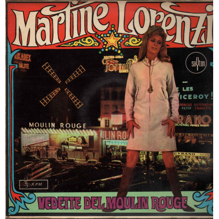 Martine Lorenzi ‎Lp Martine Lorenzi Canta En Directo En El Moulin Rouge Nuovo