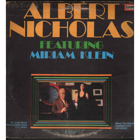 Albert Nicholas Feat Miriam Klein ‎‎‎‎Lp Vinile Untitled /  Europa EUR 413 Nuovo