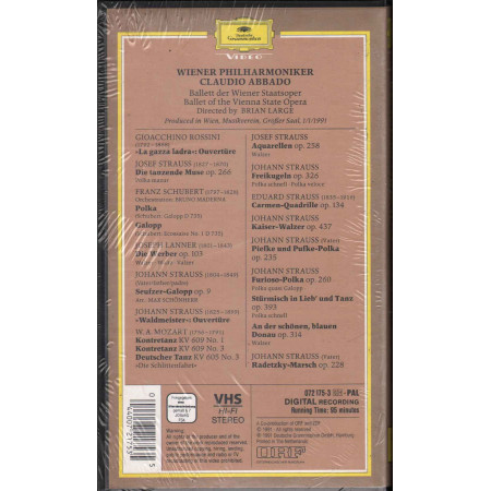 Claudio Abbado Wiener Philharmoniker VHS Neujahrskonzert In Wien 1991 Sigillato