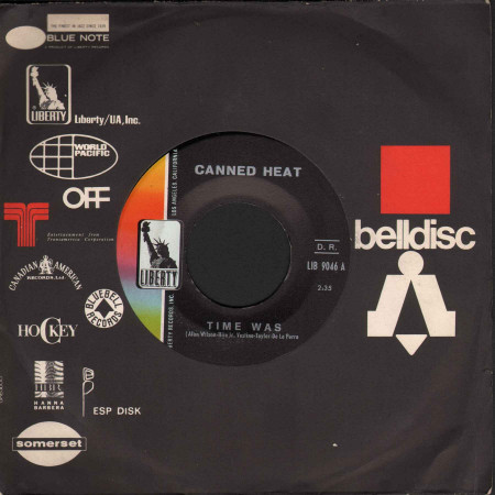 Canned Heat ‎Vinile 7" 45 giri Low Down / Time Was - Liberty ‎Nuovo