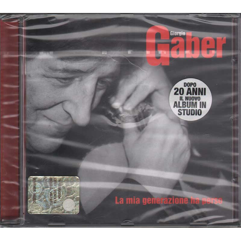 Giorgio Gaber CD La mia generazione ha perso Nuovo Sigillato 0685738799220 Giorgio Gaber CD La mia generazione ha perso Nuovo Sigillato 0685738799220