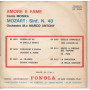 Monica 45 giri Amore e fame / Mozart: Sinf. N.40 Fonola SP 8035