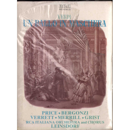 Verdi - Leinsdorf 3x MC7 Un Ballo In Maschera / RCA ‎VKS 45146 Sigillata