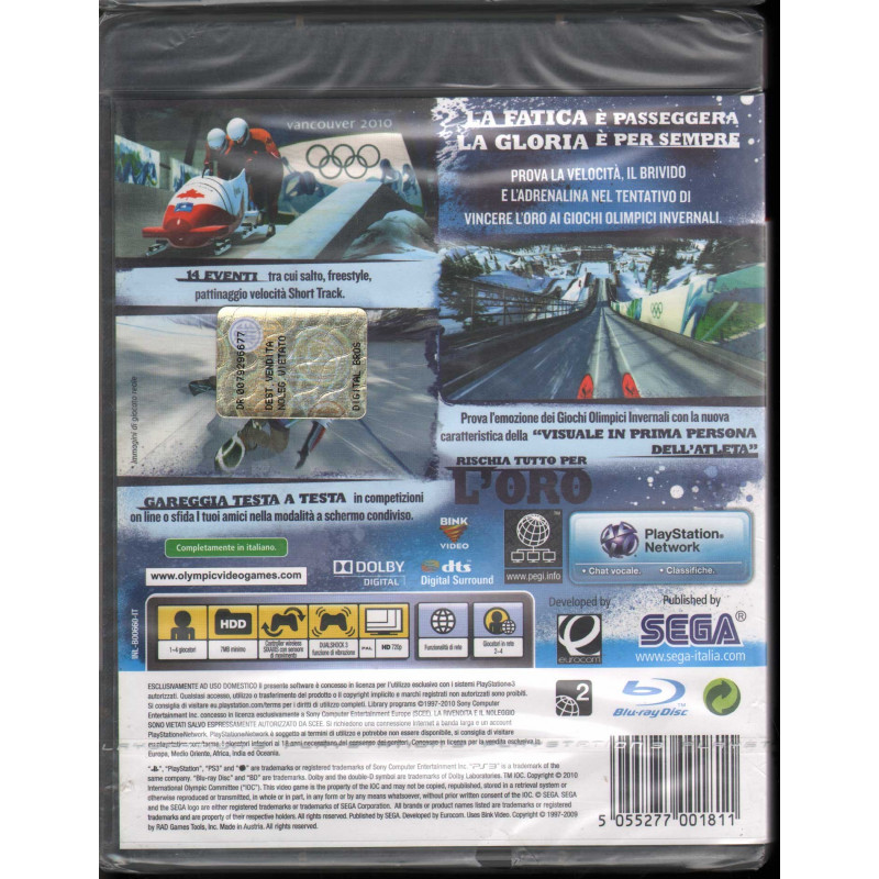 Vancouver 2010 Videogioco Playstation 3 PS3 Sigillato 5055277001811