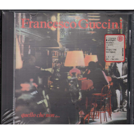 Francesco Guccini CD Quello Che Non / EMI Sigillato 0077779483228