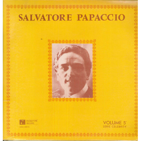 Salvatore Papaccio ‎Lp Vinile Volume 5 Serie Celebrita' Phonotype Sigillato