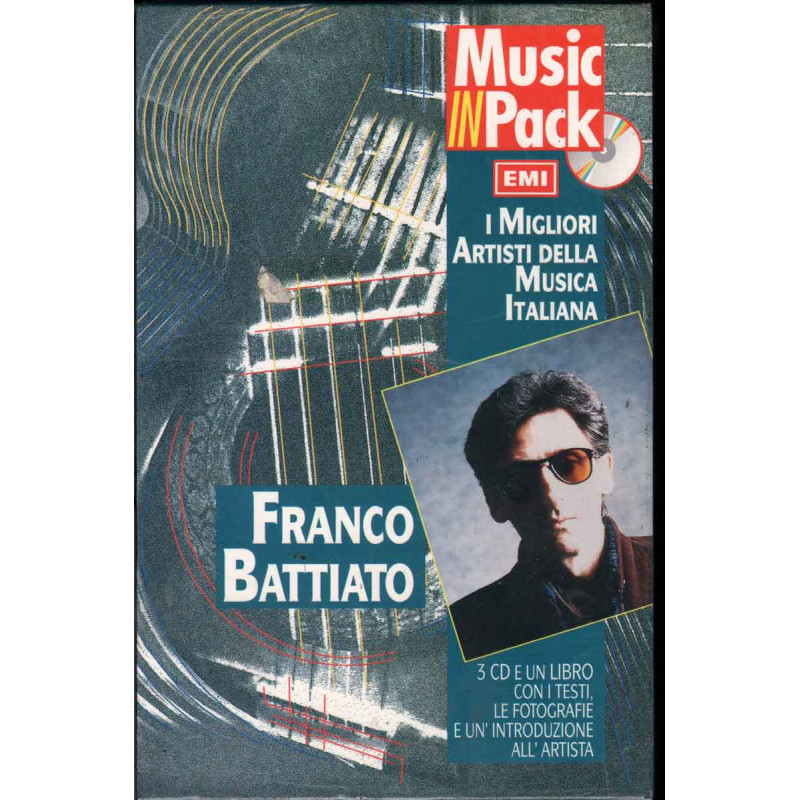 Franco Battiato 3CD Libro Music In Pack I Migliori Artisti della Musica Italiana Franco Battiato 3CD Libro Music In Pack I Migliori Artisti della Musica Italiana