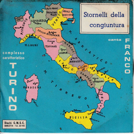 Franco Comp. Turino Vinile 7" 45 giri Stornelli Della Congiuntura - GMSC Nuovo