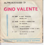 Gino Valente Vinile 7" 45 Giri 'A Storia 'E Mamma Mia / So' Nnucente Nuovo