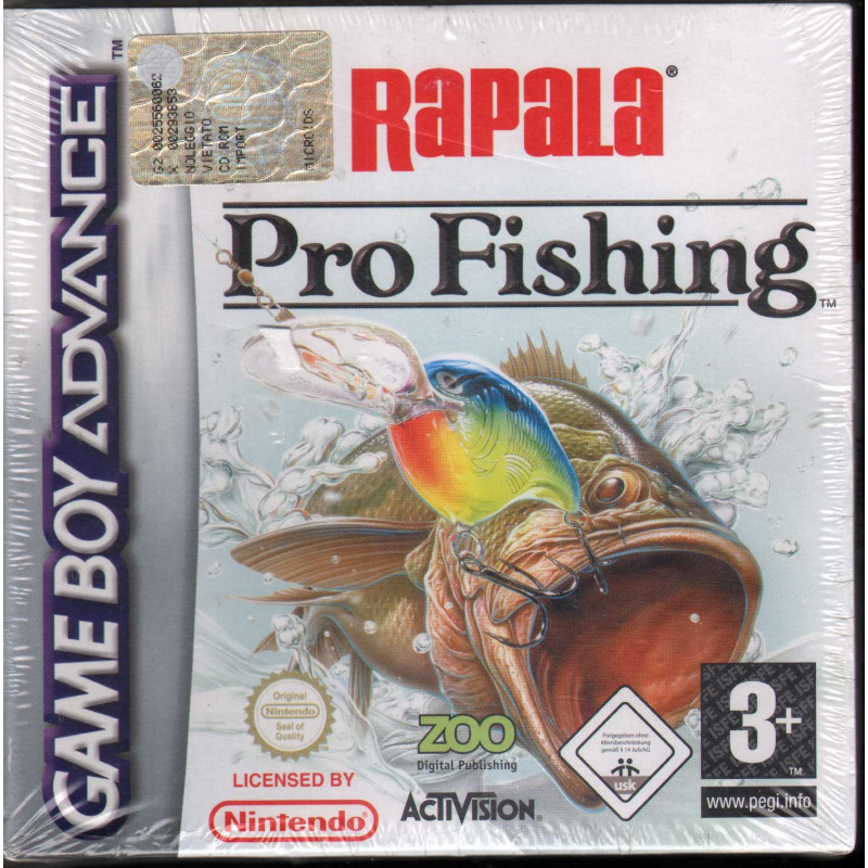Rapala Pro Fishing Videogioco Game Boy Advance GBA Activision Sigillato