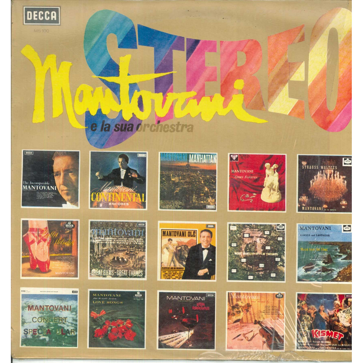 Mantovani And His Orchestra Lp Mantovani In Stereo / Decca MS 100