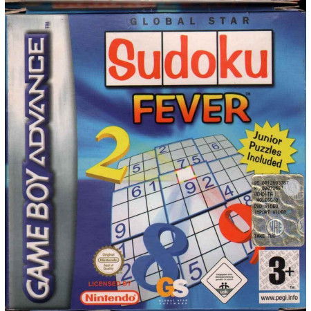 Sudoku Fever Game Boy Advance GBA Nuovo 5026555041218