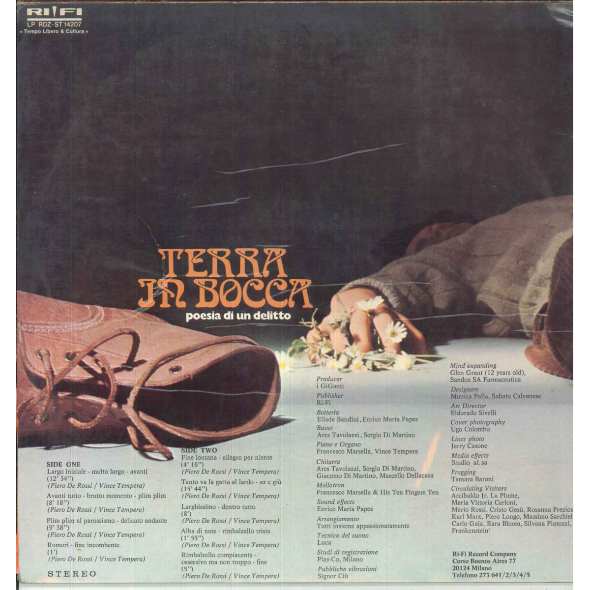 I Giganti Lp Terra In Bocca (Poesia Di Un Delitto) Rifi RDZ-ST14207