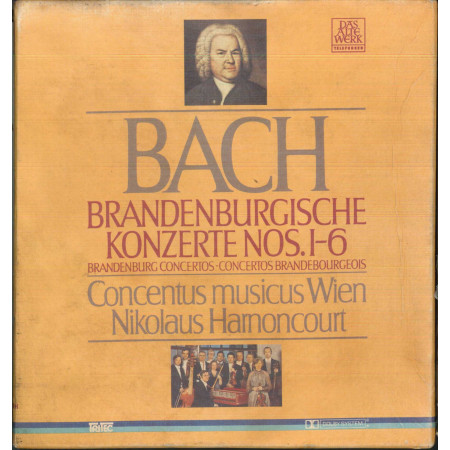 Bach, Harnoncourt ‎‎2x MC7 Brandenburgische Konzerte Nos. 1-6 / Nuova