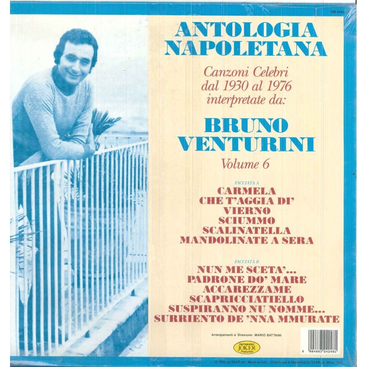 Pino Daniele ‎‎‎Lp Vinile Nero A Meta' / EMI ‎3C 064-18468 Sigillato