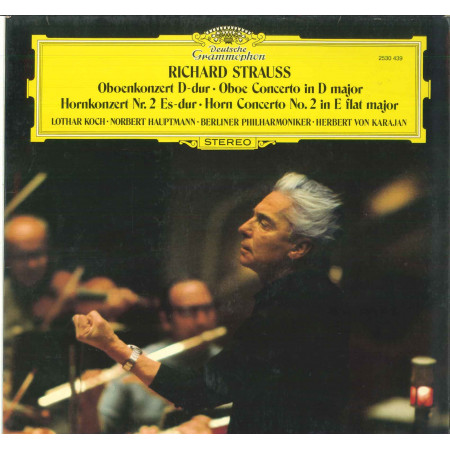 Strauss Koch Hauptmann Karajan Lp Oboenkonzert D-Dur / Hornkonzert Nr 2 Nuovo DG