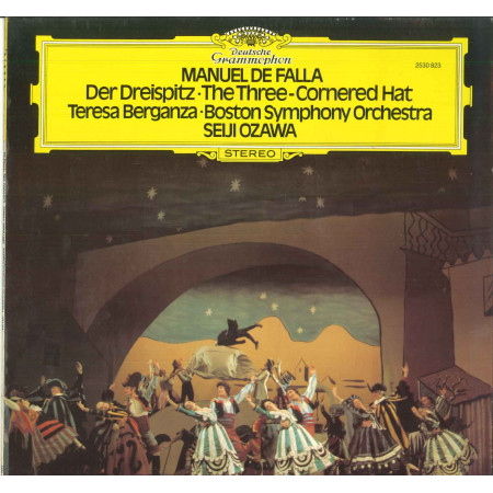 De Falla Berganza Boston Symphony Ozawa ‎Lp El Sombrero De Tres Picos Nuovo DG