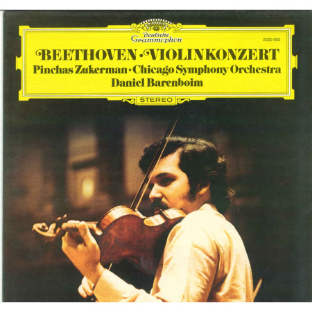 Beethoven Zukerman Chicago Symphony Barenboim ‎Lp Concerto Per Violino Nuovo DG