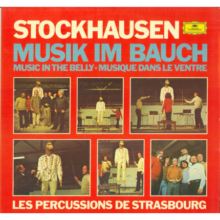 Stockhausen Les Percussions De Strasbourg ‎Lp Musik Im Bauch / Deutsche Nuovo DG