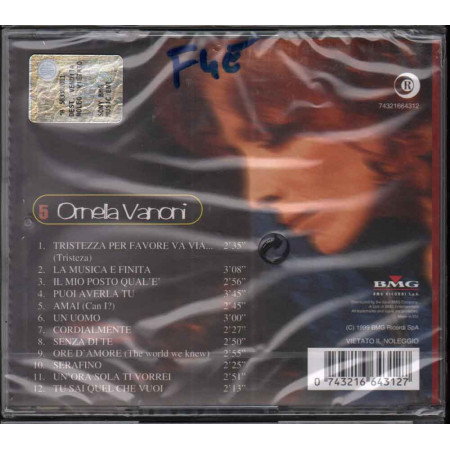 Ornella Vanoni CD Ornella Vanoni (Omonimo Same) Ricordi ‎0743216643127