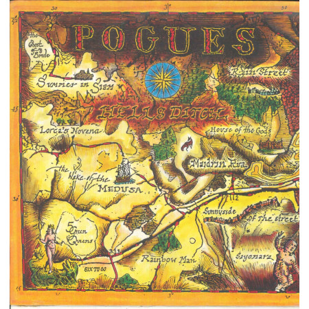 The Pogues Lp Vinile Hell's Ditch / Pogue Mahone‎ WEA Sigillato 0090317255415