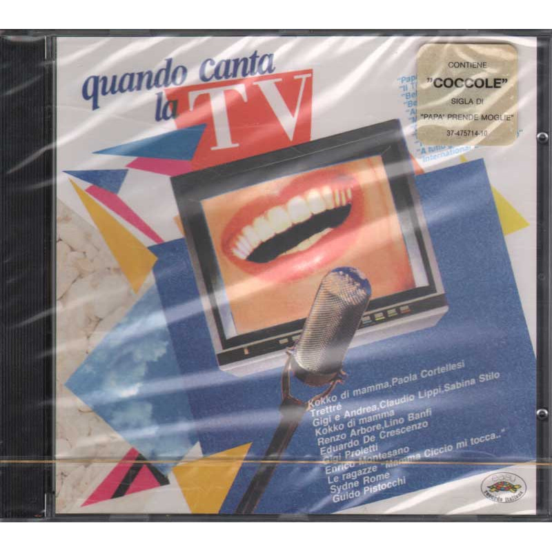 Artisti Vari CD Quando canta la TV Nuovo Sigillato 5099747571428 Artisti Vari CD Quando canta la TV Nuovo Sigillato 5099747571428