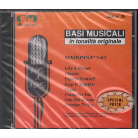 Basi Musicali CD Madonna Vol. 2 / Polygram Alta Marea Sigillato 0042217067520 Basi musicali CD Madonna vol. 2 Nuovo Sigillato 0042217067520