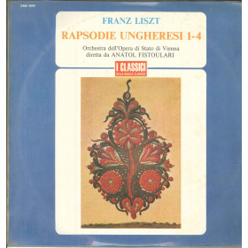 Franz Liszt Lp Vinile Rapsodie Ungheresi 1 4 / Ricordi XAM4064 Nuovo Franz Liszt Lp Vinile Rapsodie Ungheresi 1 4 / Ricordi XAM4064 Nuovo