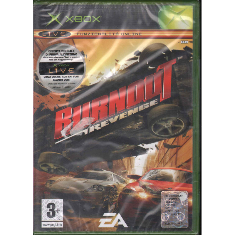 Burnout Revenge Videogioco Xbox Electronics Arts Sigillato 5030947045470 Burnout Revenge Videogioco Xbox Electronics Arts Sigillato 5030947045470