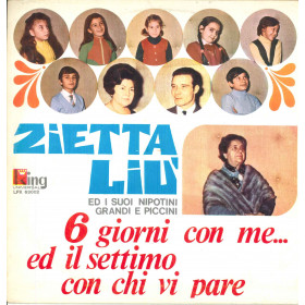 Zietta Liu Lp Vinile 6 Giorni Con Me Ed Il Settimo Con Chi Vi Pare / King Nuovo Zietta Liu Lp Vinile 6 Giorni Con Me Ed Il Settimo Con Chi Vi Pare / King Nuovo