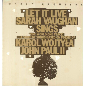 Sarah Vaughan - Bernard Ighner Lp Let It Live Sings One World One Peace Nuovo Sarah Vaughan - Bernard Ighner Lp Let It Live Sings One World One Peace Nuovo