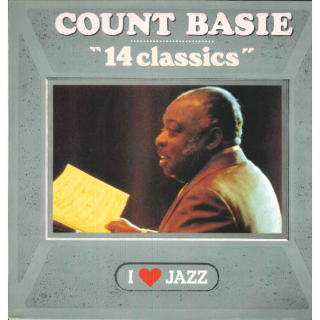 Count Basie Lp Vinile 14 Classics / CBS ‎21133 I Love Jazz Olanda Nuovo