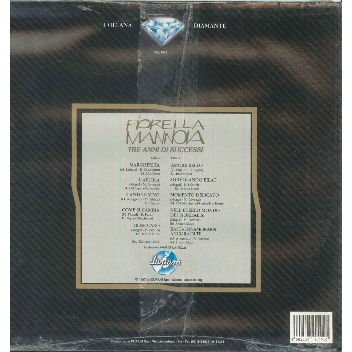 Lucio Battisti Lp Vinile Omonimo Same / Fonit Cetra ‎ZL 74753 Sigillato