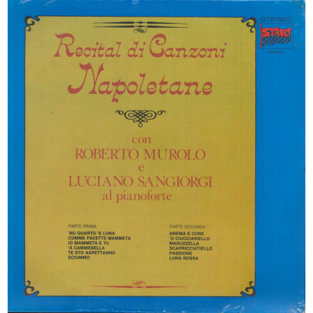 Roberto Murolo / Luciano Sangiorgi Lp Recital Di Canzoni Napoletane Sigillato